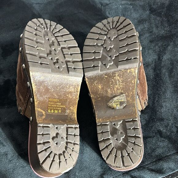 Mudd vintage 90s y2k rosey fabric clog embroidered - Picture 8 of 8